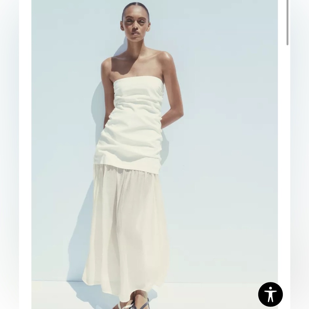 Zara combination midi dress